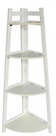 hoekkast Terra 34 x 46 x 110 cm hout wit