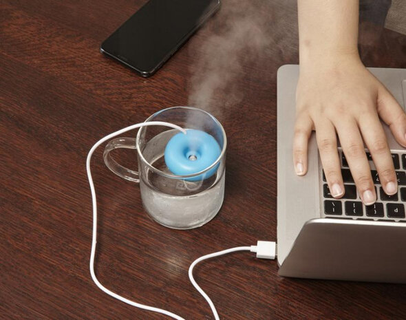 drijvende luchtbevochtiger 5 cm usb blauw