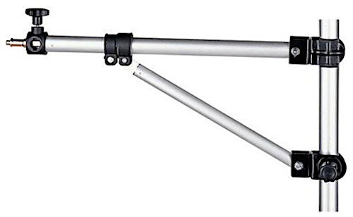 buisarm LB-50 aluminium 50 cm zwart/zilver