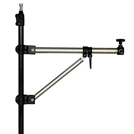 buisarm LB-50 aluminium 50 cm zwart/zilver