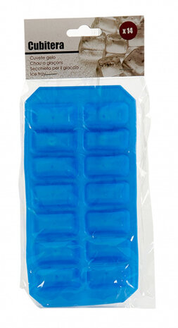 ijsblokjesvorm 11,5 x 3 x 22 cm blauw