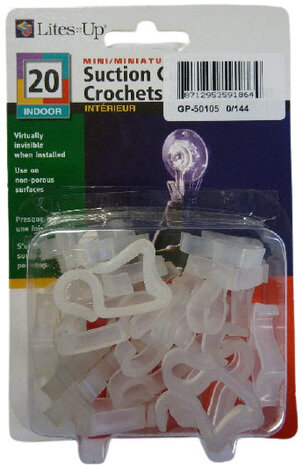 dakgoothaakjes 3 x 2 cm transparant/wit 24 stuks