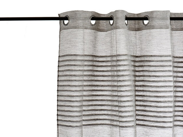 gordijnen 140 x 260 cm polyester grijs