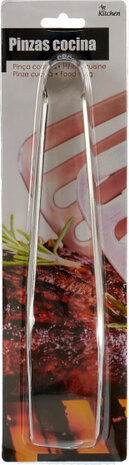 barbecuetang 23,5 x 4 cm staal zilver