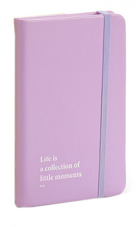 notitieboek gelinieerd 1,5 x 14 x 9 cm paars