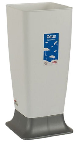 parapluhouder Zeus 25 x 55 cm wit/zilver