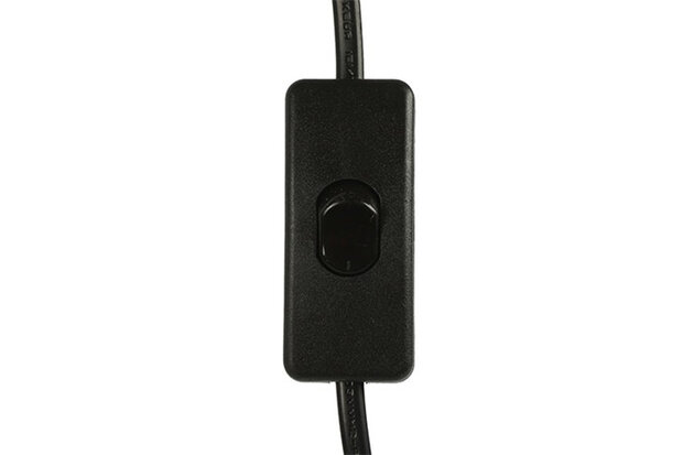 staande lamp Paxton 166 cm E27 staal 40W zwart
