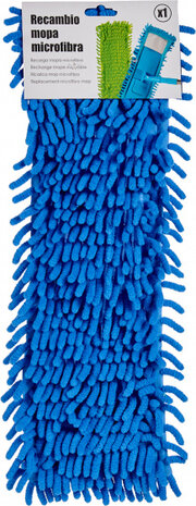vloerwisser 43 x 16 cm microfiber blauw