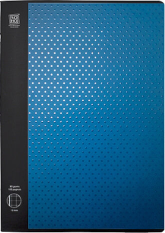 schrijfblok geruit 10 mm A4 papier blauw