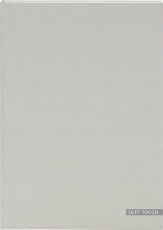 schrift Soft Touch Pastel gelinieerd A4 grijs