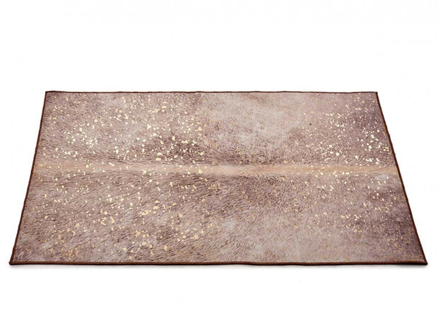 vloerkleed 100 x 150 cm polyester bruin