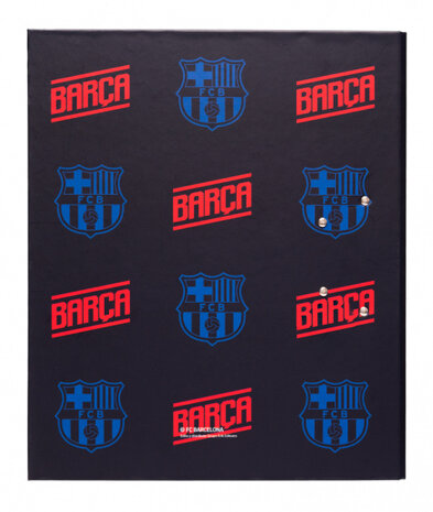 ordner FCB 2-rings A4 karton zwart/blauw/rood