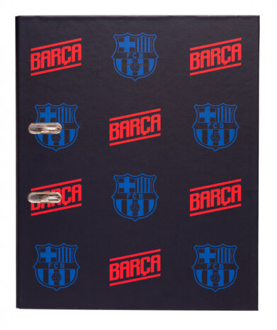 ordner FCB 2-rings A4 karton zwart/blauw/rood