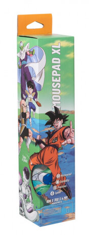 muismat Dragon Ball 80 x 35 cm textiel groen/blauw