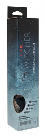 muismat The Witcher 80 x 35 cm textiel blauw/zwart