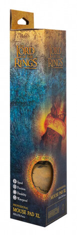 muismat Lord Of The Rings 80 x 35 cm textiel bruin