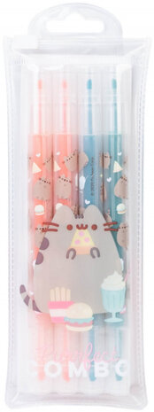 markeerstiften Pusheen junior 14 cm 4 stuks
