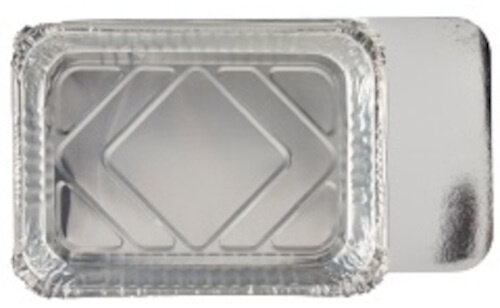 bereidingsbakjes 25 x 18 x 6 cm aluminium 3 stuks