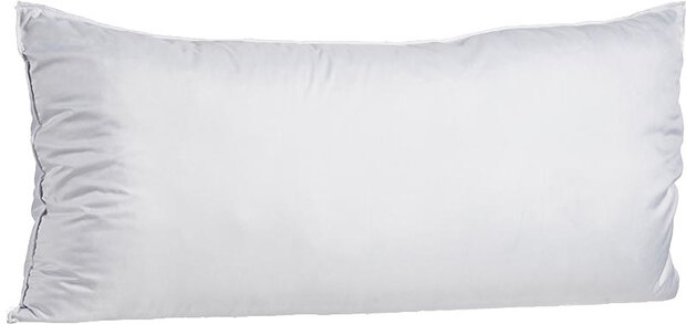 kussen 90 x 40 cm ecologisch katoen wit