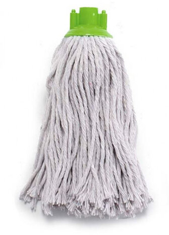 vloermop 8 x 28 cm microvezel groen/grijs