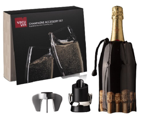 accessoireset champagne staal zwart 3-delig