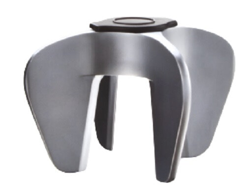 accessoireset champagne staal zwart 3-delig