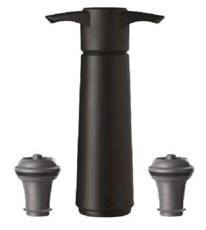 wijnaccessoires Premium staal zwart 6-delig