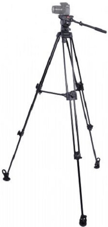 camerastatief NT-670 169 cm aluminium zwart 8-delig