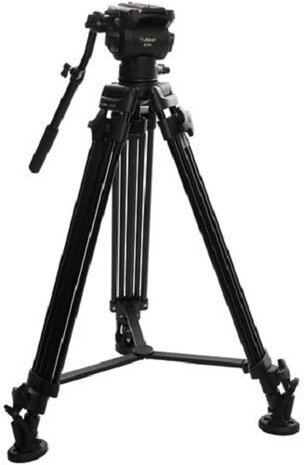 camerastatief NT-670 169 cm aluminium zwart 8-delig