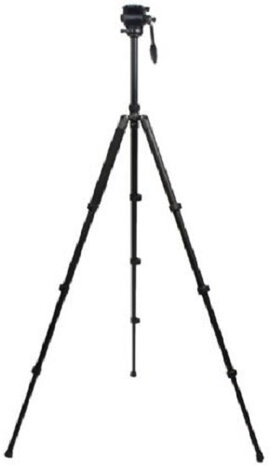 camerastatief NT-767 170 cm aluminium zwart 8-delig