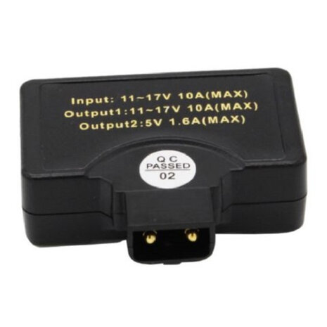 adapter D-USB 5,1 x 4,2 x 1,7 cm zwart