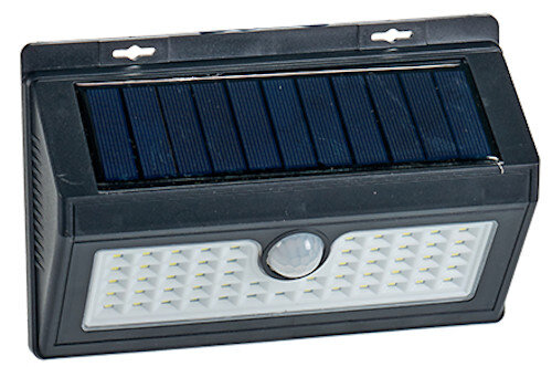 sensorlamp led 19,5 x 12 x 4,5 cm zwart