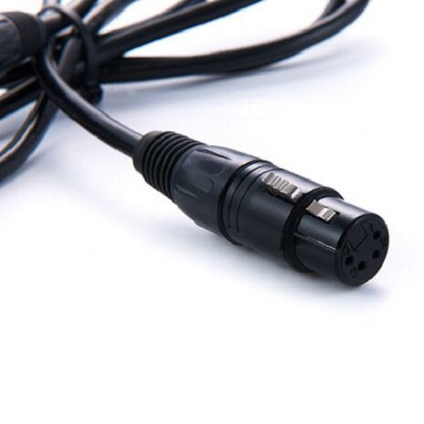 oplaadkabel RL-C7 4-pins XLR(v)/D-tap(m) 150 cm zwart