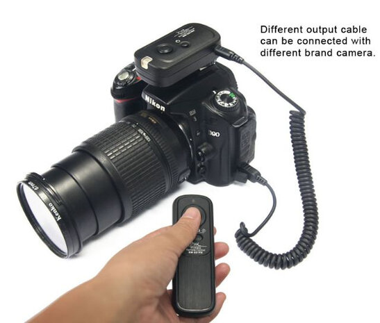 afstandsbediening RW-221/DC2 Nikon 9,7 cm zwart 4-delig