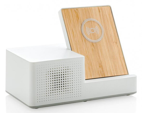 oplader/speaker Ontario 5W ABS wit/naturel