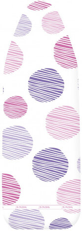 strijkplankhoes Basic Pro 112 x 33 cm katoen wit/roze