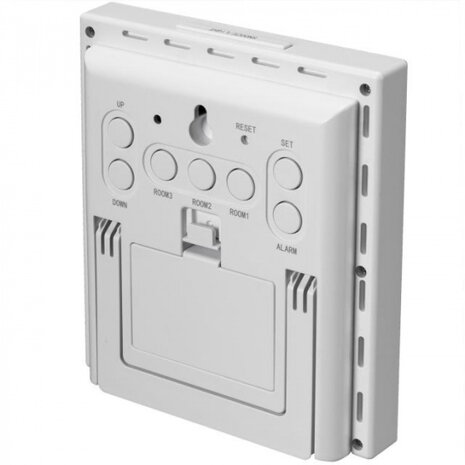 thermo- en hygrometer Quadro 11,9 cm wit 4-delig