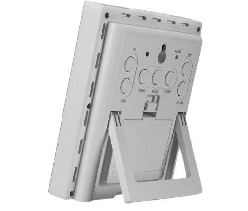 thermo- en hygrometer Quadro 11,9 cm wit 4-delig