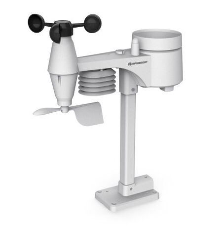 weerstation beaufort 5-in-1 12 x 19 cm zwart