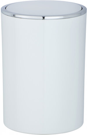 afvalemmer Inca 5 liter 25,5 x 18,5 cm ABS wit