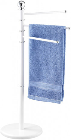 handdoekrek Exclusive 90 x 48,5 x 28,5 cm RVS wit