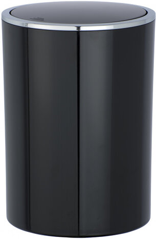 afvalemmer Inca 5 liter 25,5 x 18,5 cm ABS zwart