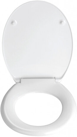 toiletbril stenen 45 x 37,5 cm duroplast grijs/wit