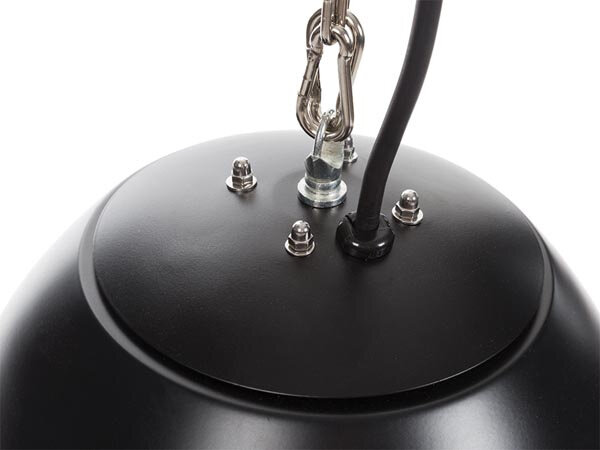terrasverwarmer hangend 600W 25,5 x 21 cm staal zwart