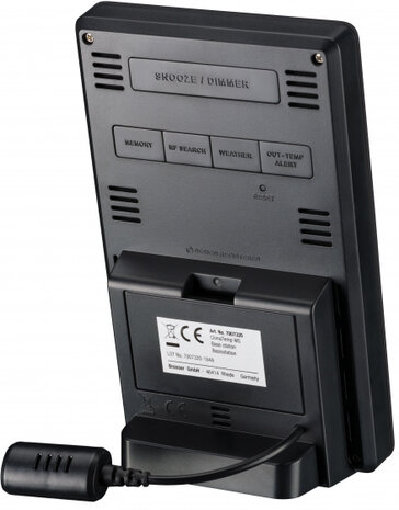 weerstation ClimaTemp WS 15,3 x 9,4 cm zwart 3-delig