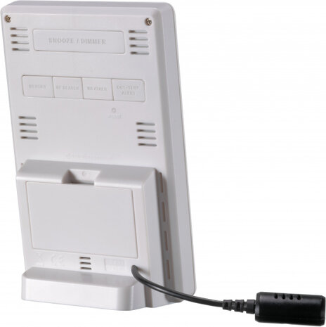 weerstation ClimaTemp WS 15,3 x 9,4 cm wit 3-delig