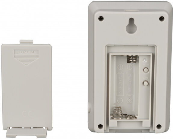 weerstation ClimaTemp WS 15,3 x 9,4 cm wit 3-delig