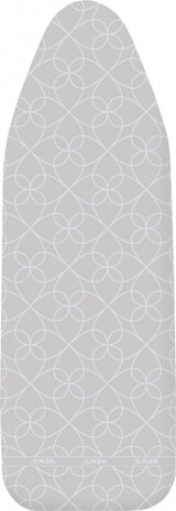 strijkplankhoes Basic Pro 112 x 33 cm katoen grijs/wit