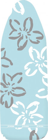 strijkplankhoes Basic Pro 140 x 48 cm katoen blauw/grijs