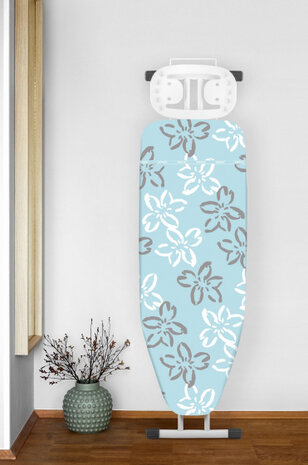 strijkplankhoes Basic Pro 140 x 48 cm katoen blauw/grijs